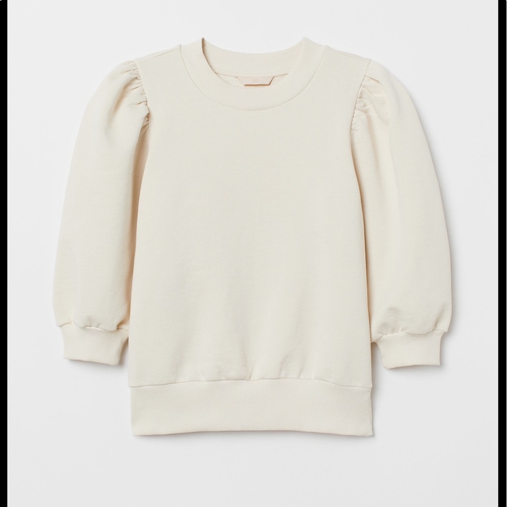 ISO H&M cream puff sleeve sweatshirt xsm